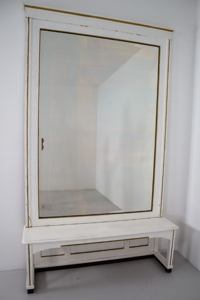 Antique Large Mirror With Console From A Villa Germany 1910s Large Mirror With Console From A Villa