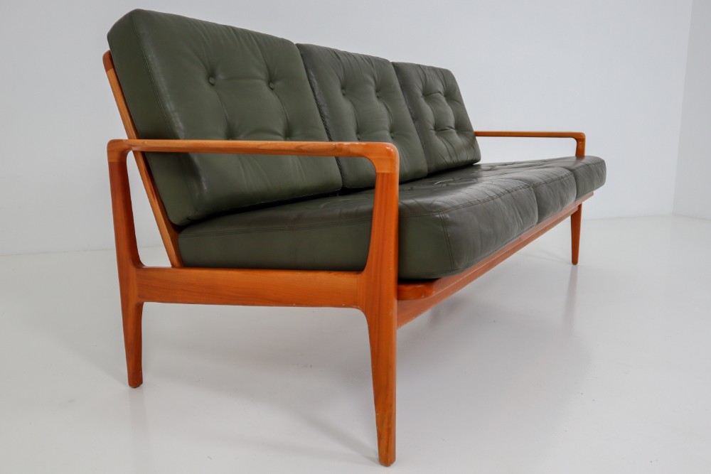 Midcentury Danish Three Seat Sofa By Arne Wahl Iversen Denmark Midcentury Danish Three Seat Sofa By
