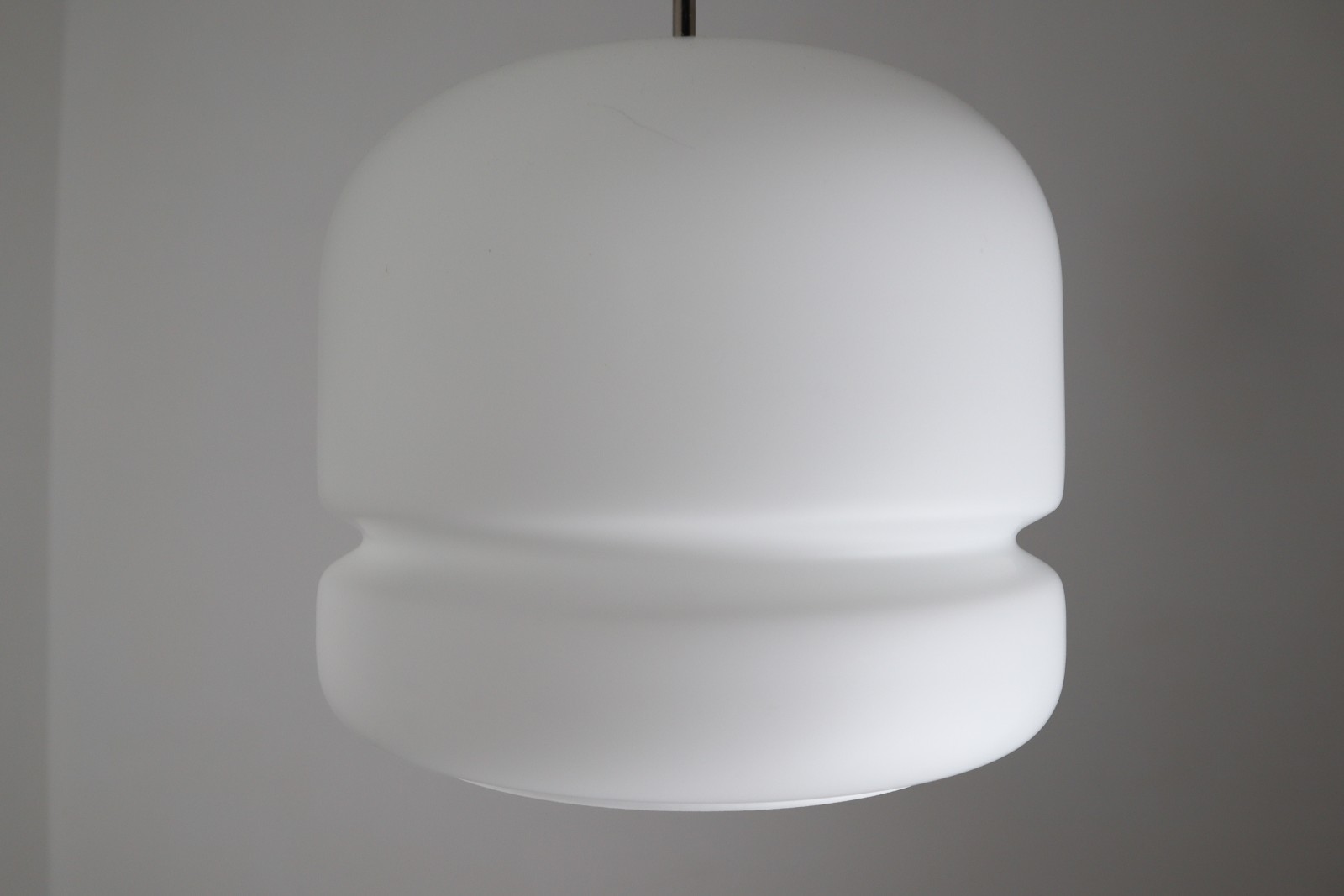 10 Elegant Opaline Midcentury Opaline Glass Pendant , 1960s Mid-20th century