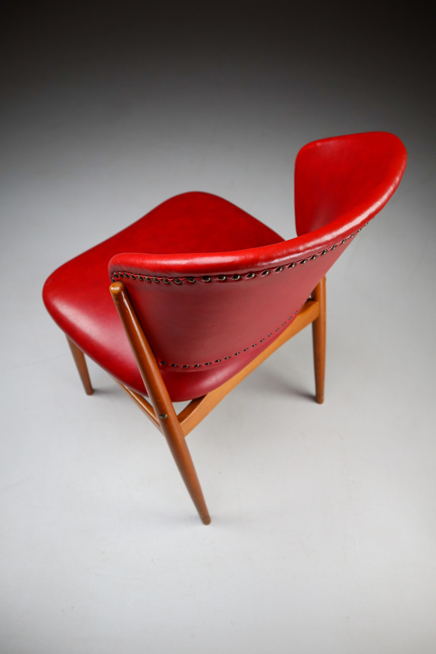 120x mid-century modern dining chairs by Spahn Stadtlohn, Germany 1950s Mid-20th century
