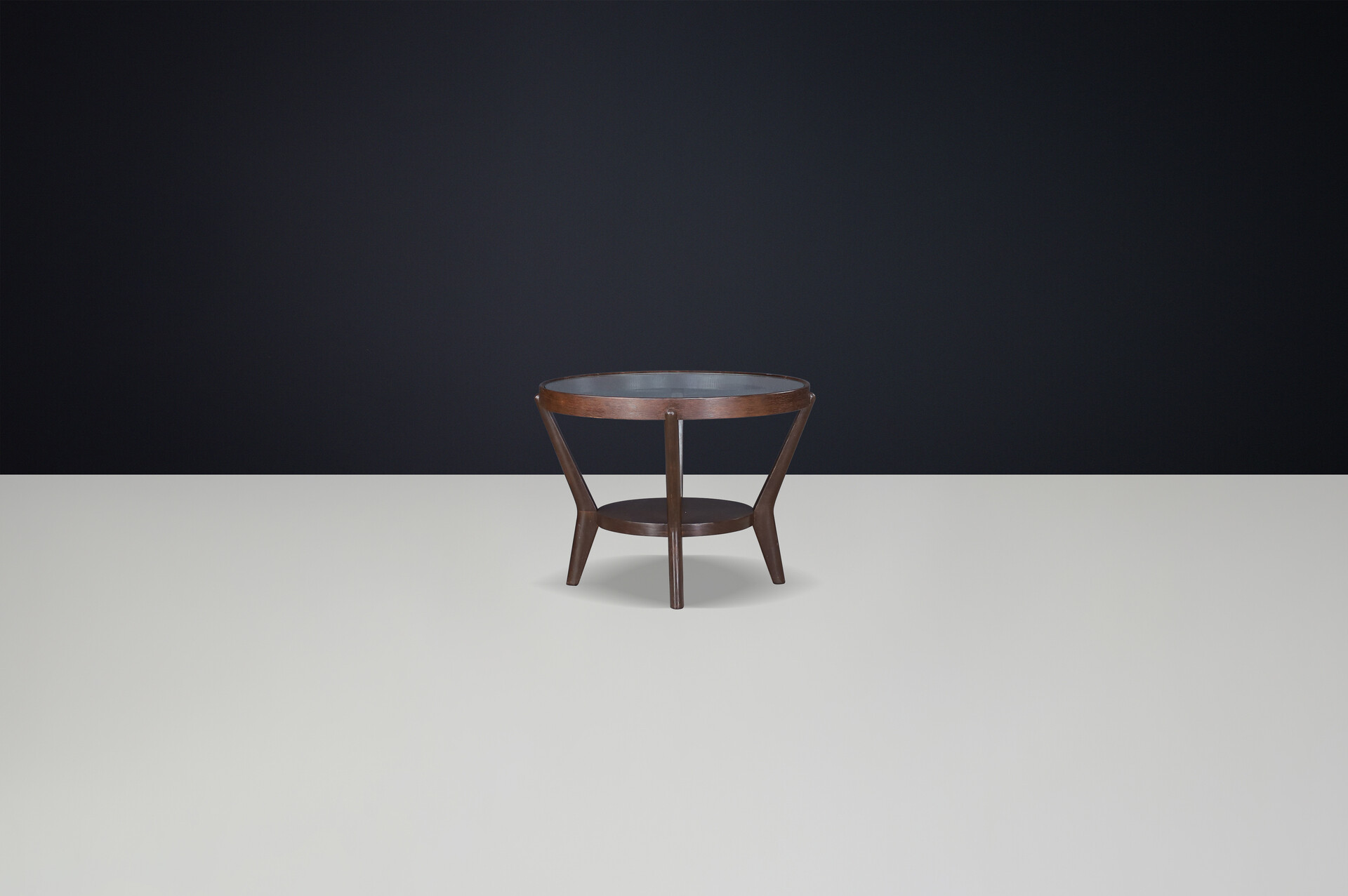 1930s Round Art Deco Side Tables by Jindrich Halabala Early-20th century