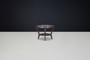 1930s Round Art Deco Side Tables by Jindrich Halabala Early-20th century