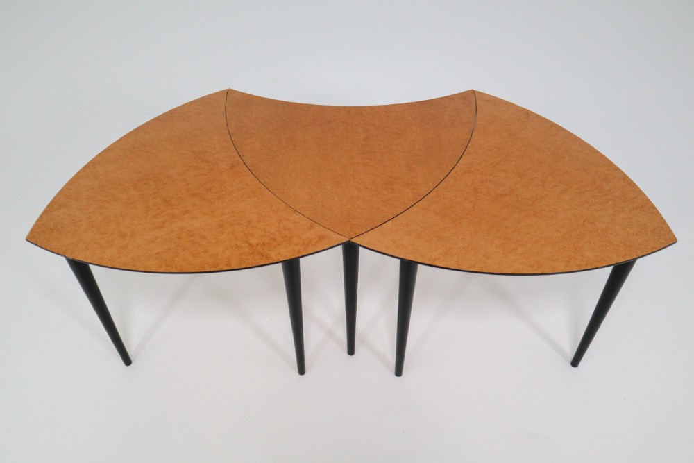 1960 Small Italian Triangle-Shaped Coffee Tables