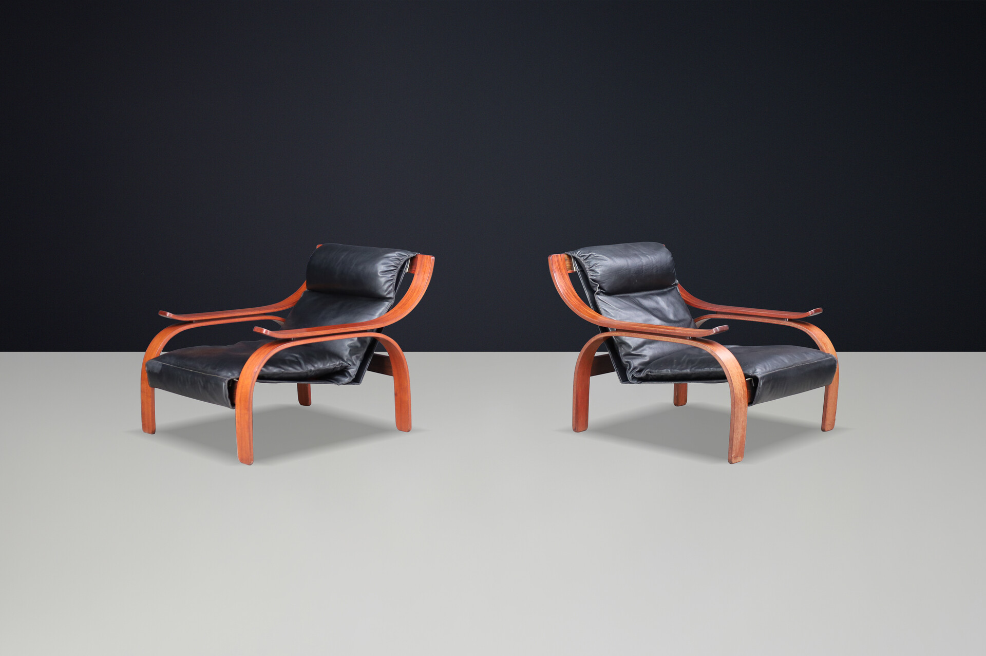 1962 Italian Mid-Century Modern Lounge Chairs by Marco Zanuso for Arflex Mid-20th century