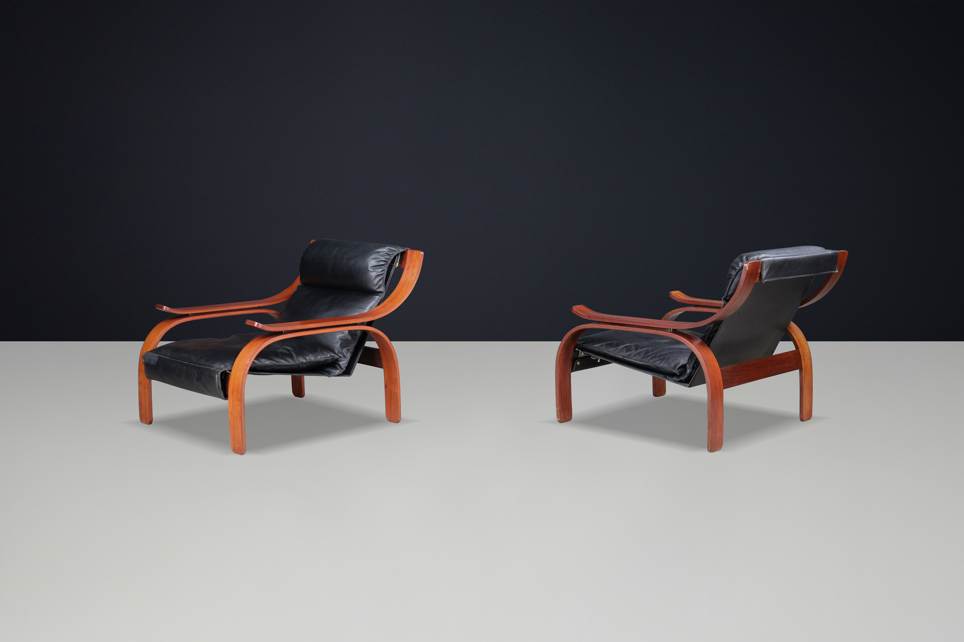 1962 Italian Mid-Century Modern Lounge Chairs by Marco Zanuso for Arflex Mid-20th century