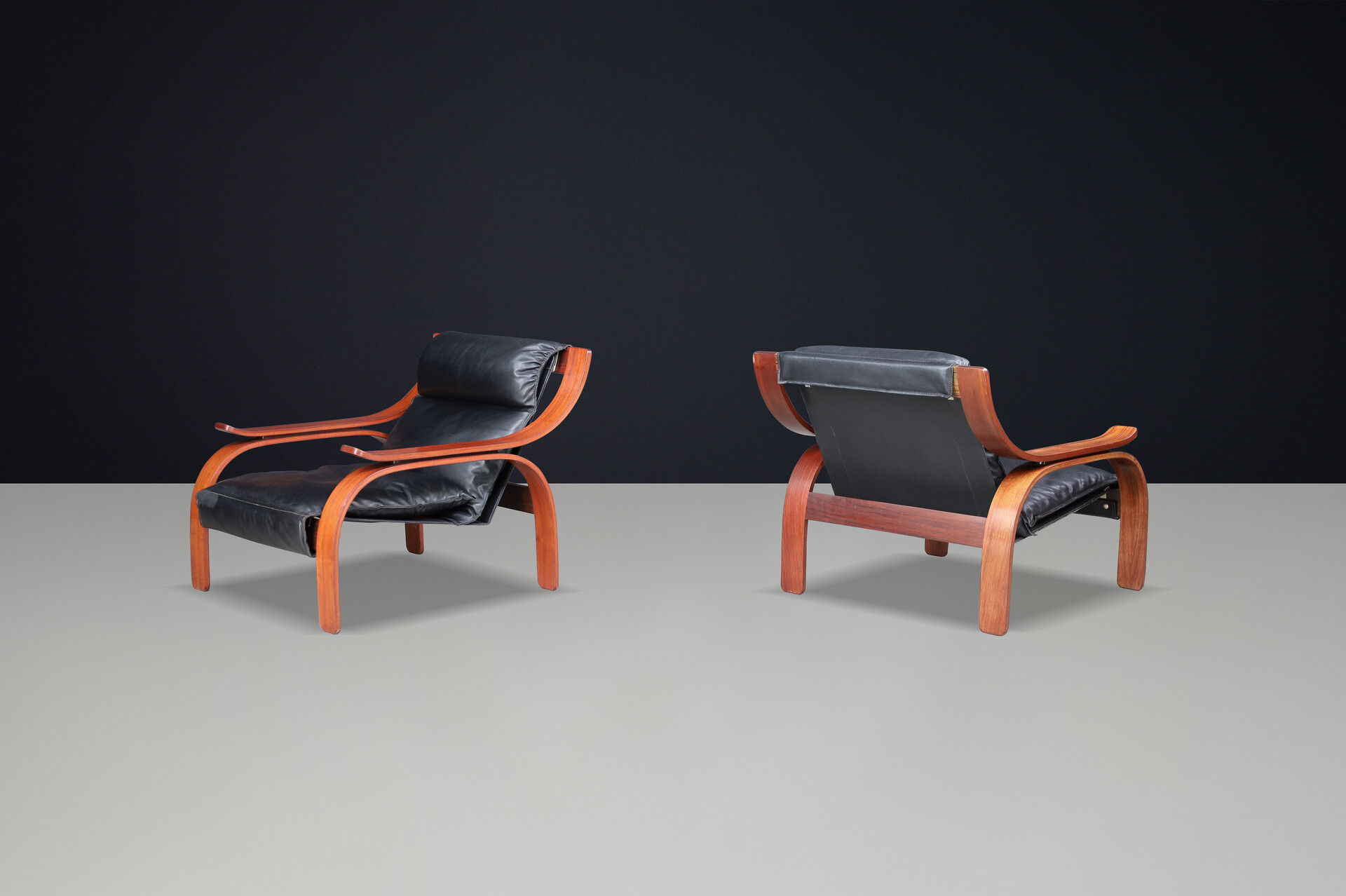 1962 Italian Mid-Century Modern Lounge Chairs by Marco Zanuso for Arflex Mid-20th century