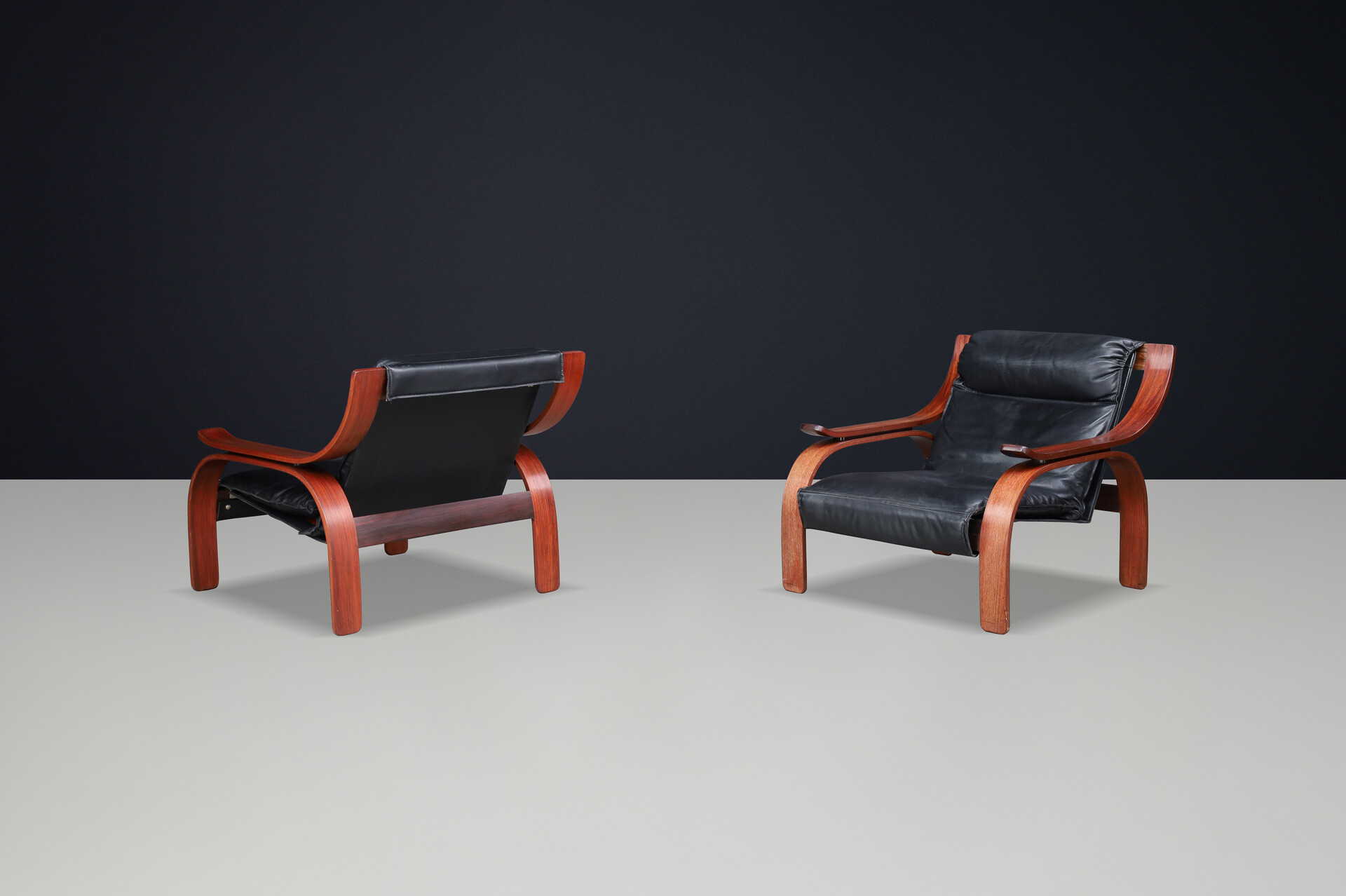 1962 Italian Mid-Century Modern Lounge Chairs by Marco Zanuso for Arflex Mid-20th century