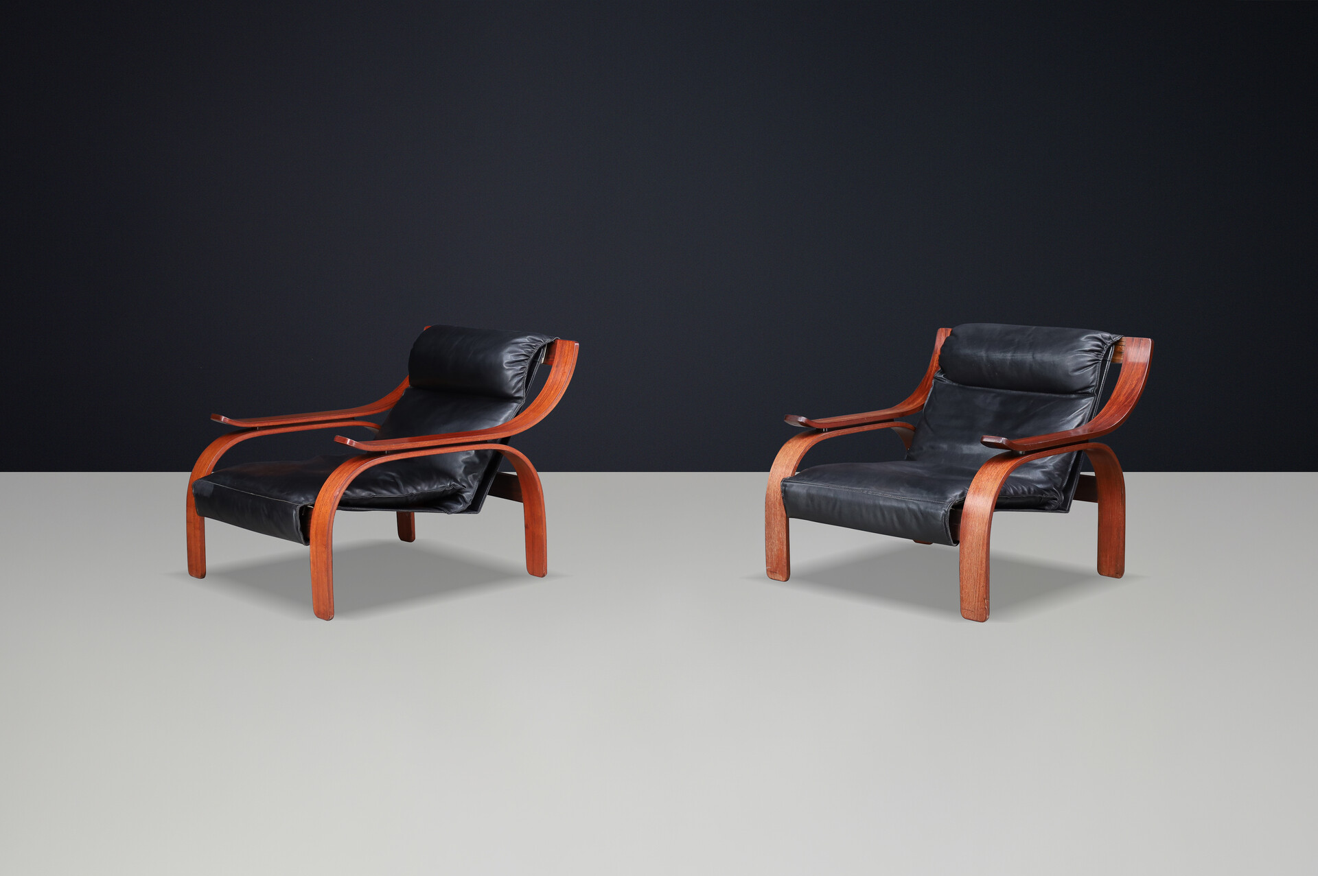 1962 Italian Mid-Century Modern Lounge Chairs by Marco Zanuso for Arflex Mid-20th century