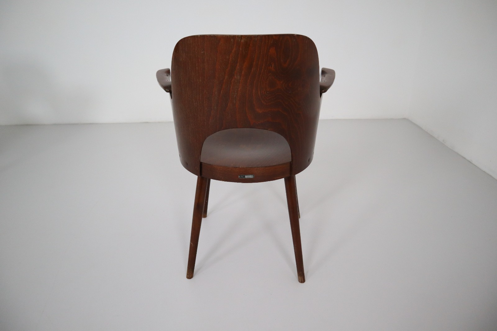 2 x Bent Plywood Armchairs by Oswald Haerdtl, 1960s Mid-20th century