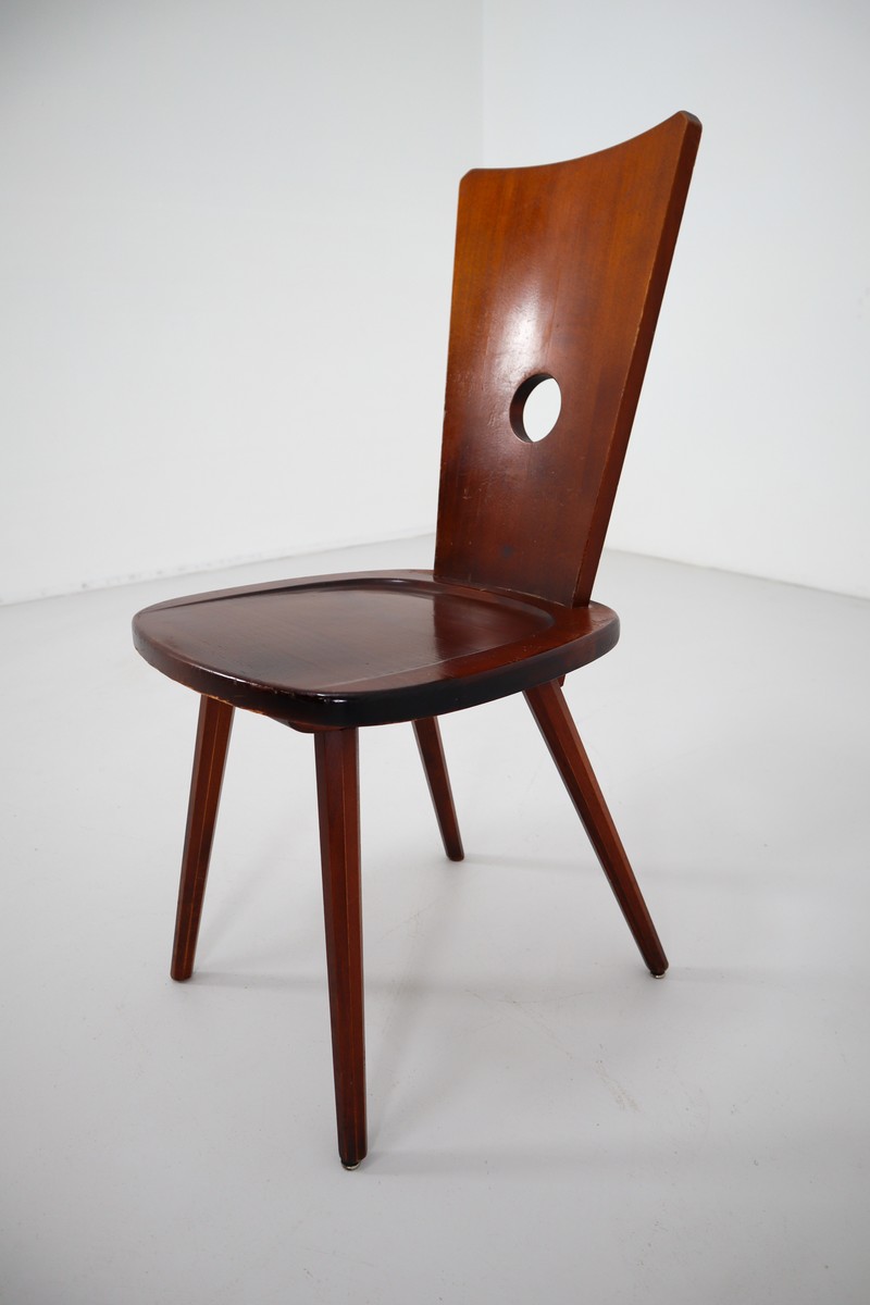 22 chairs brown **** Mid-20th century