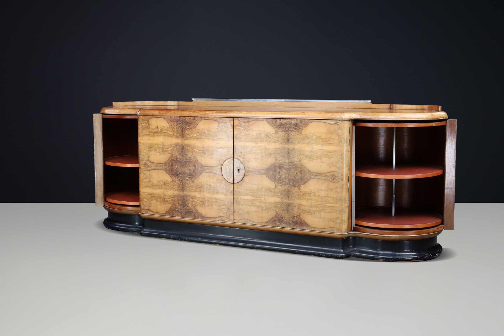 Alnut Art Deco Sideboard by Jindřich Halabala for UP Závody Czechoslovakia 1930 Early-20th century