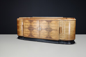 Alnut Art Deco Sideboard by Jindřich Halabala for UP Závody Czechoslovakia 1930 Early-20th century