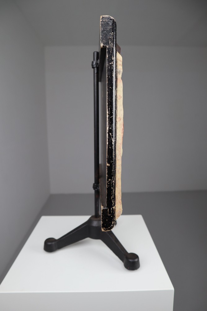 Anatomical teaching model made from wood and plaster on metal base Czech Republic 1930s. Small damages and repairs. But overall great shape. Size: W 13.5'' x H 18.5