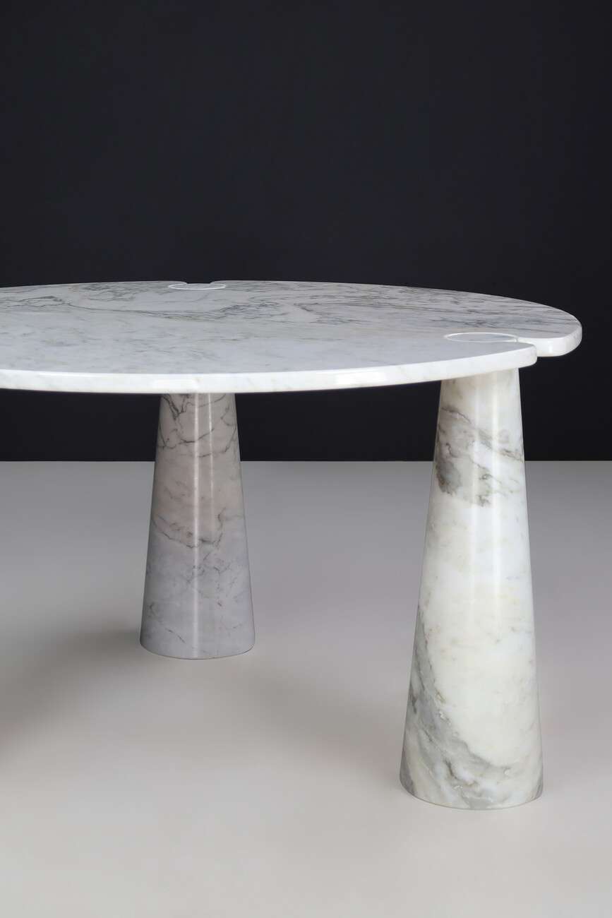 Angelo Mangiarotti for Skipper White Carrara Marble 