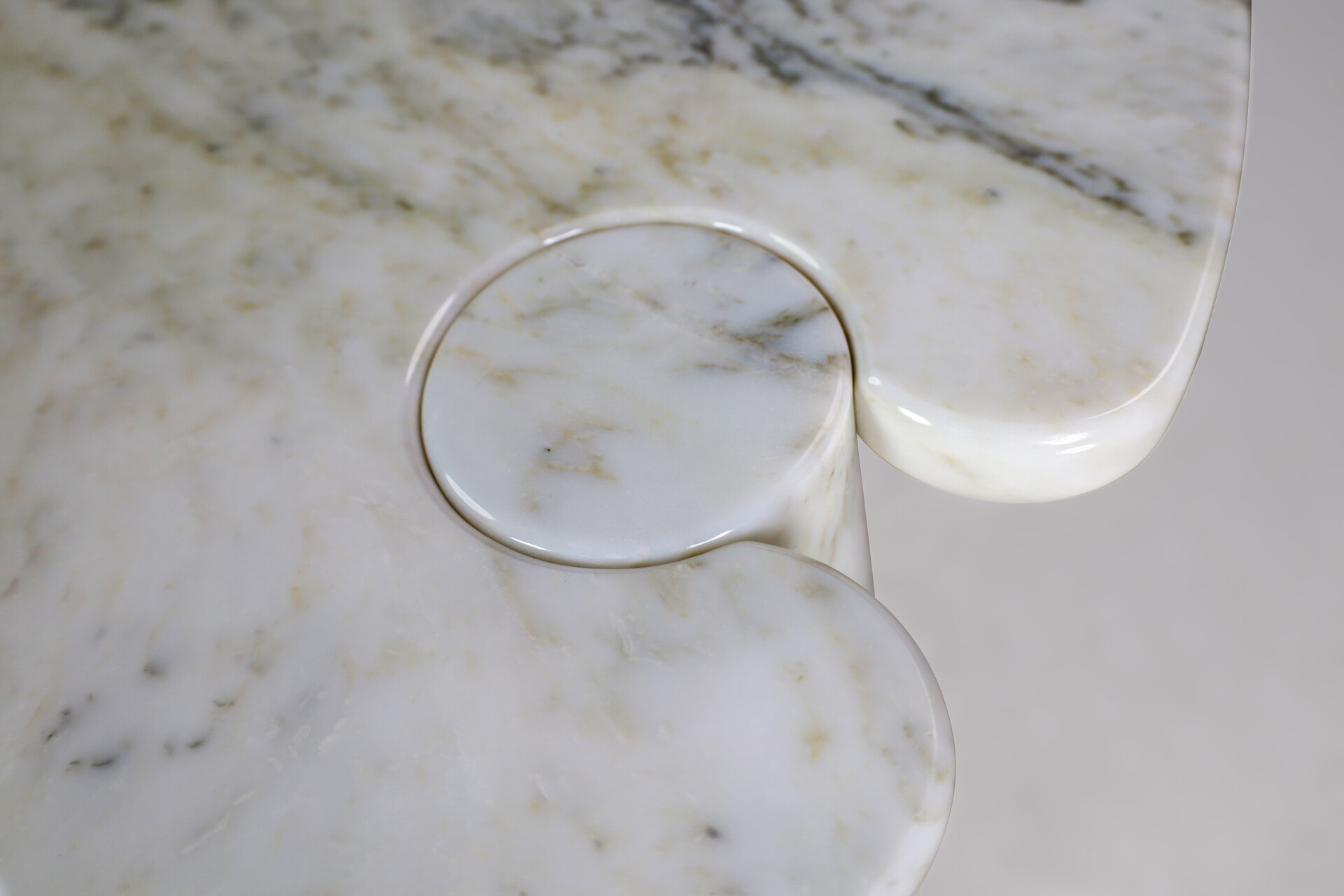 Angelo Mangiarotti for Skipper White Carrara Marble 