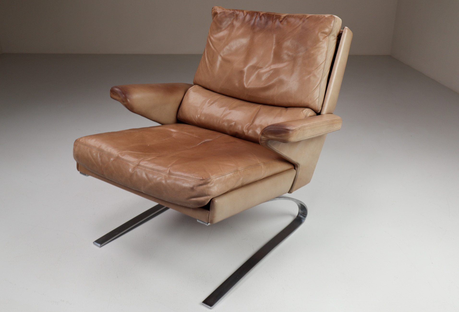 Antic Leather COR Swing Chair by Reinhold Adolf, Germany 1960s Mid-20th century
