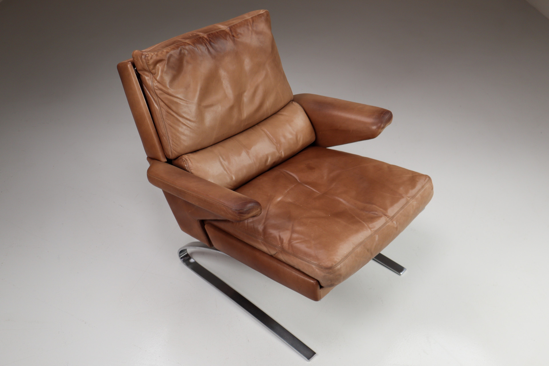 Antic Leather COR Swing Chair by Reinhold Adolf, Germany 1960s Mid-20th century