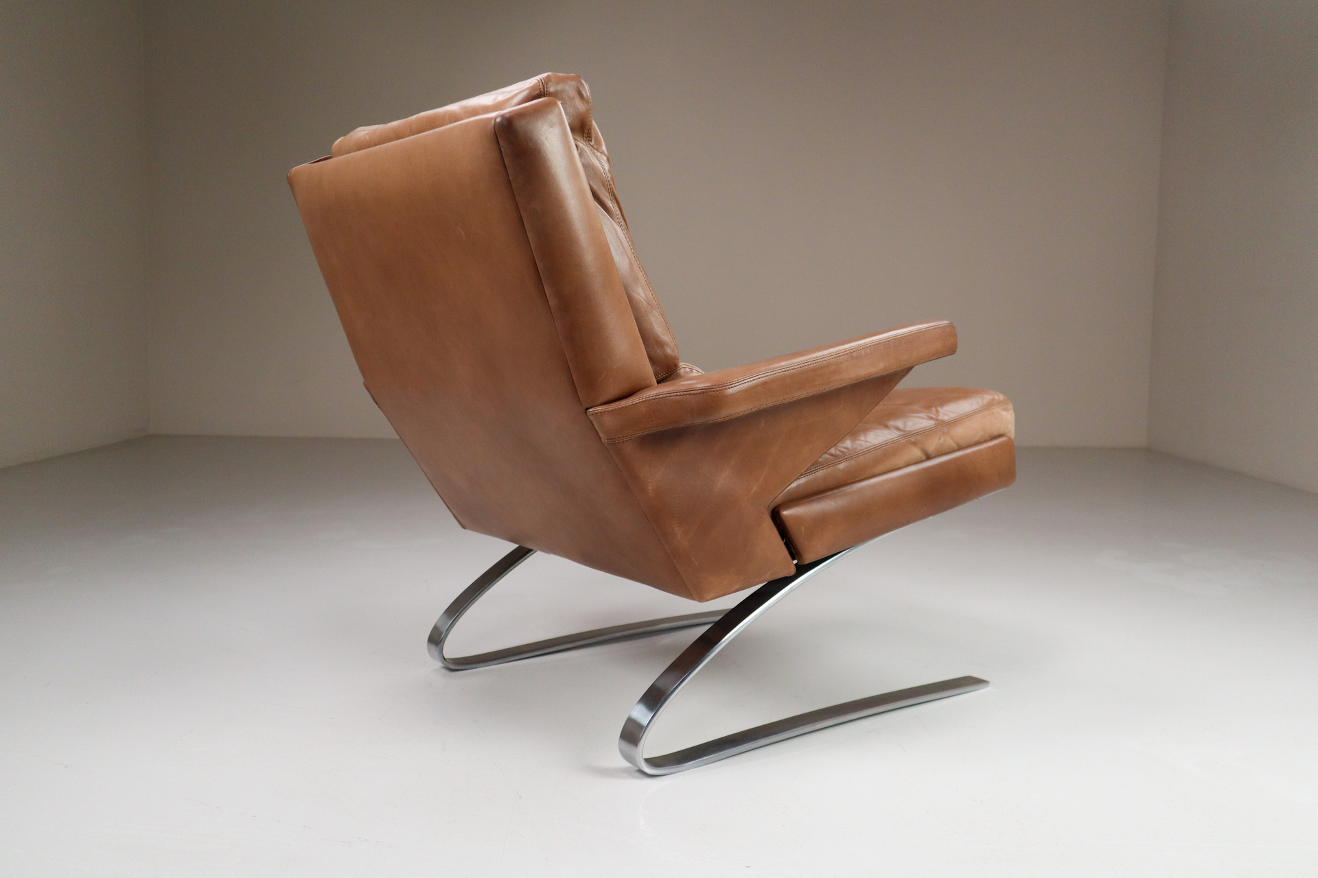 Antic Leather COR Swing Chair by Reinhold Adolf, Germany 1960s Mid-20th century