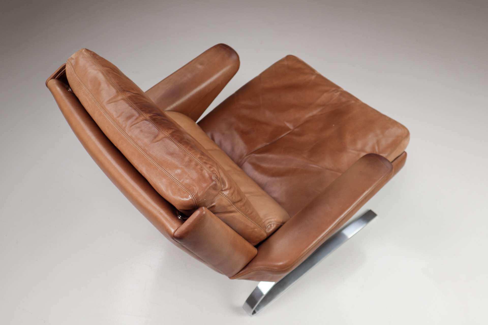 Antic Leather COR Swing Chair by Reinhold Adolf, Germany 1960s Mid-20th century