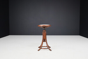 Antique Adjustable Tabouret Stool By Thonet, Austria 1910 20th century