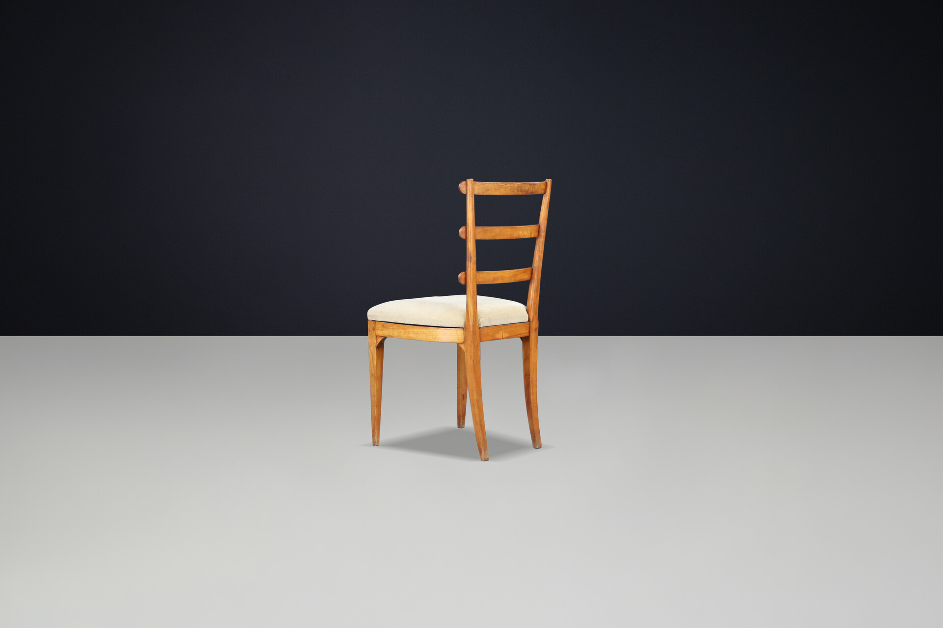 Antique Ash Biedermeier Chairs with upholstered seats , Vienna 1820s Early-18th century