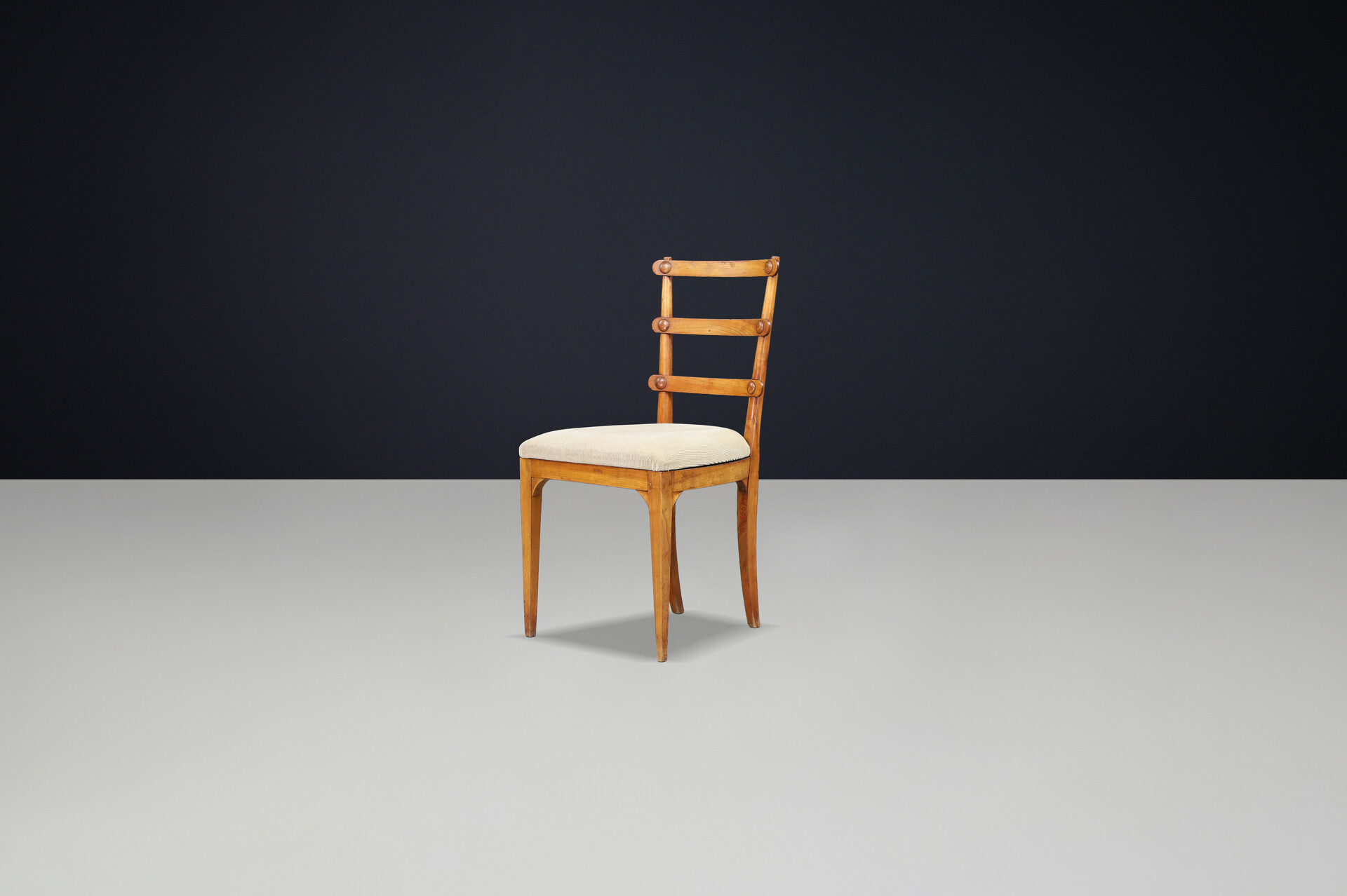 Antique Ash Biedermeier Chairs with upholstered seats , Vienna 1820s Early-18th century