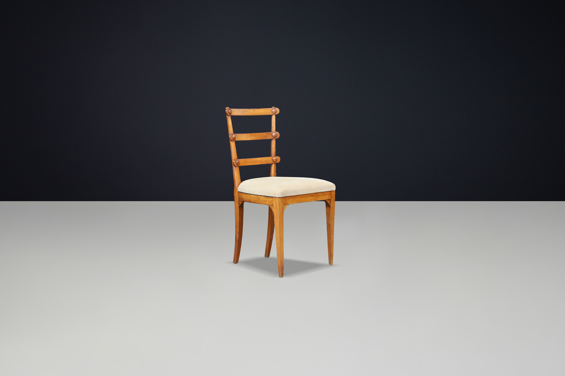 Antique Ash Biedermeier Chairs with upholstered seats , Vienna 1820s Early-18th century