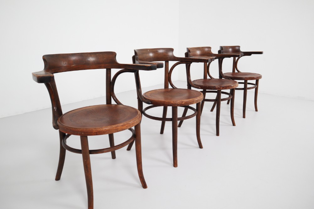 Antique Bentwood Thonet Armchars Late-19th century