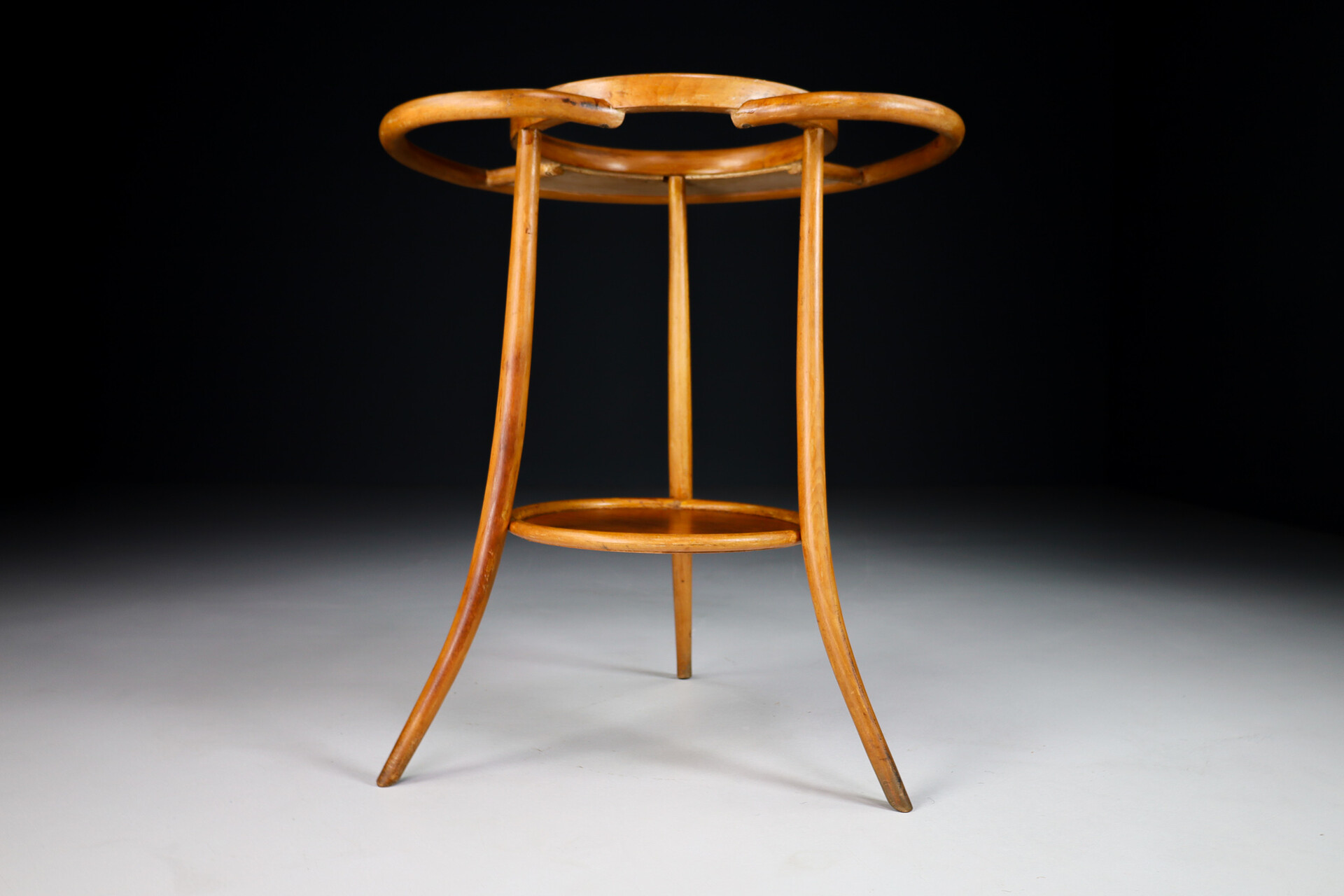 Antique Bentwood wasstand / flower table by Thonet , Austria 1920s Early-20th century