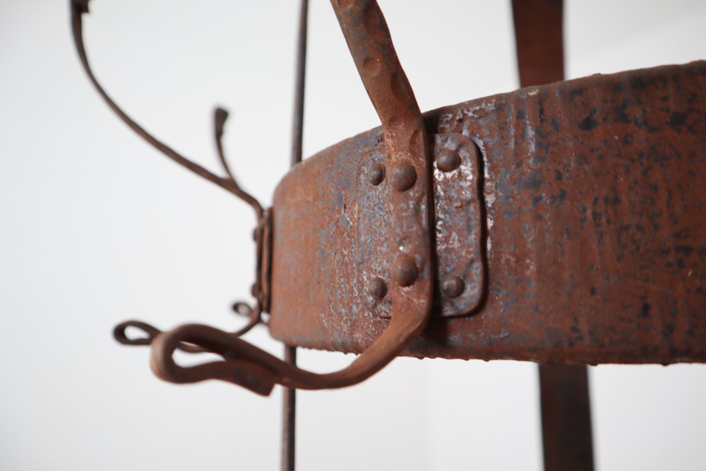 Antique Iron Patinated  Coat Hanger Early-20th century