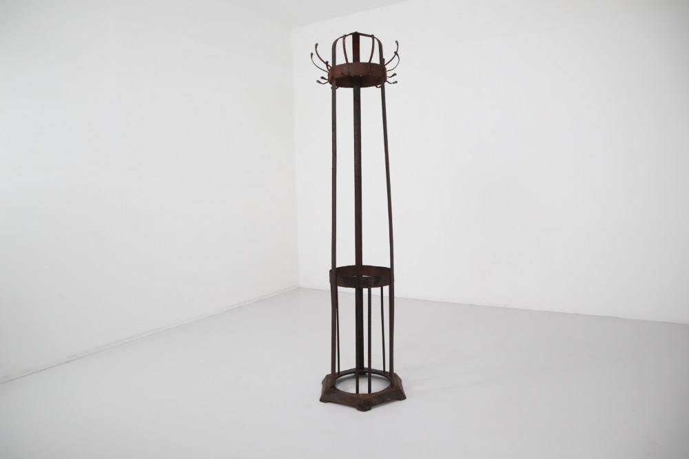 Antique Iron Patinated  Coat Hanger Early-20th century