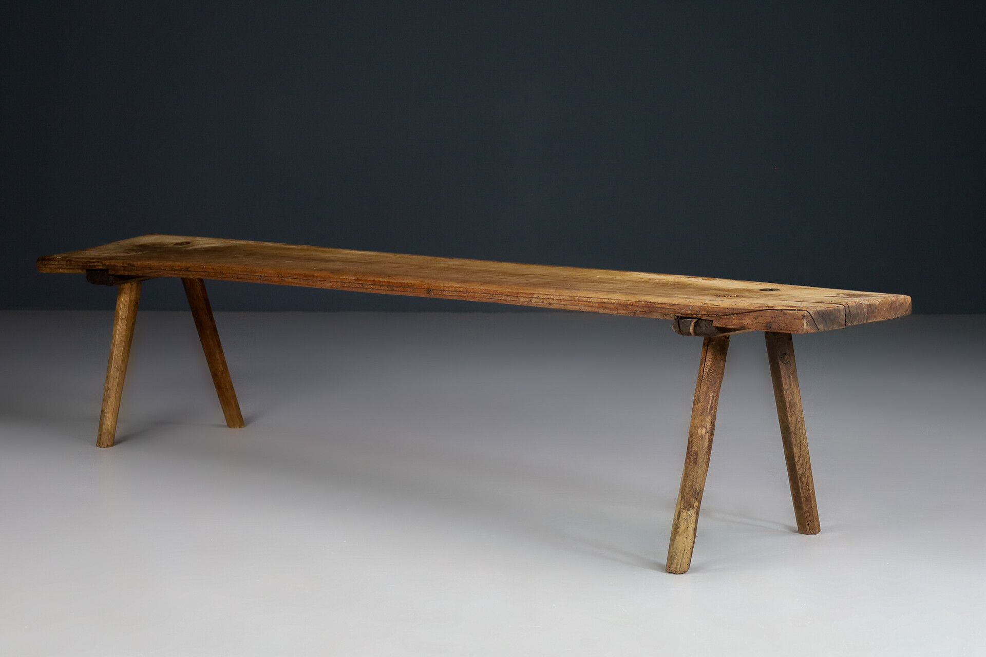 Antique Italian Bench In Solid Wood 1900s Early-20th century