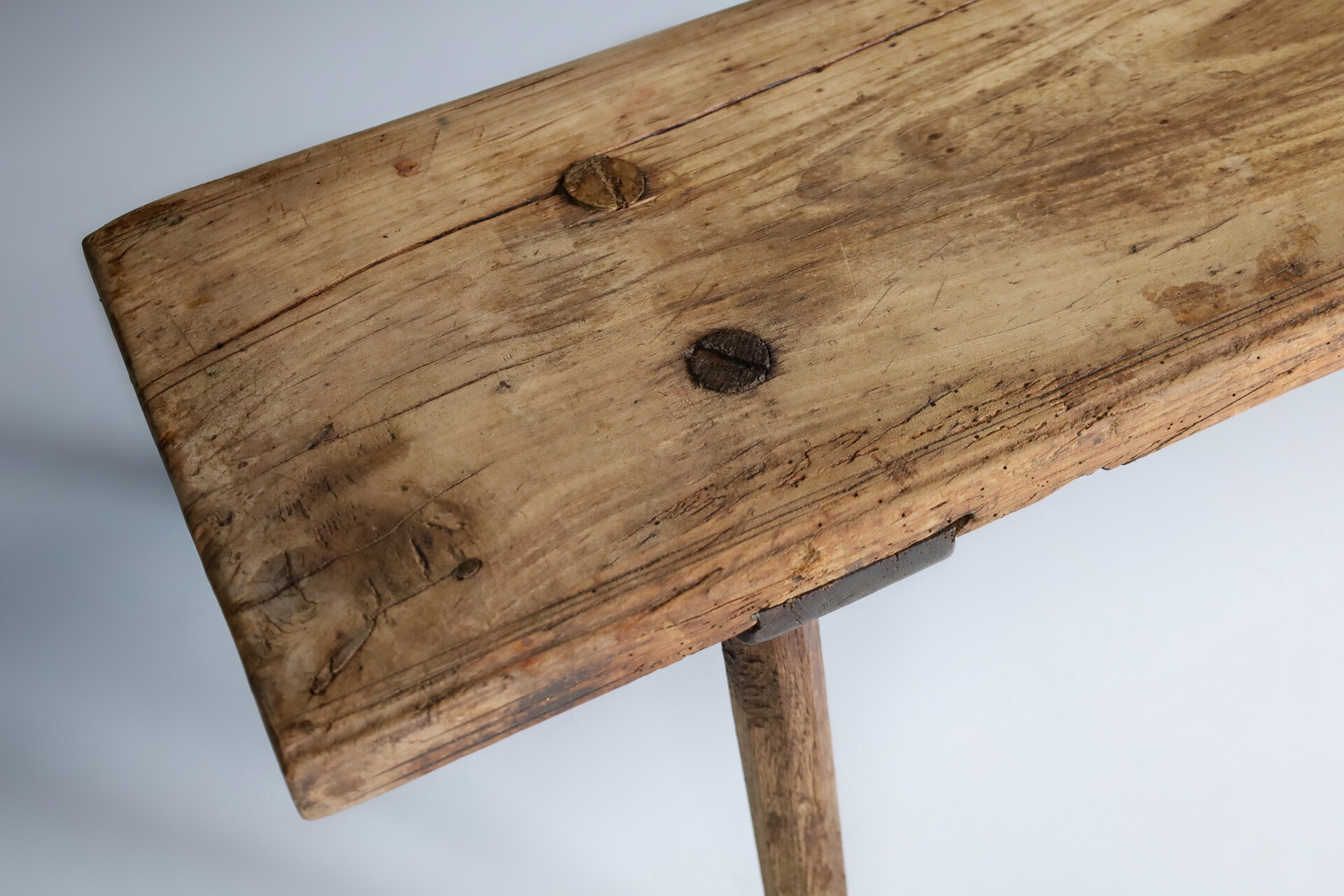 Antique Italian Bench In Solid Wood 1900s Early-20th century