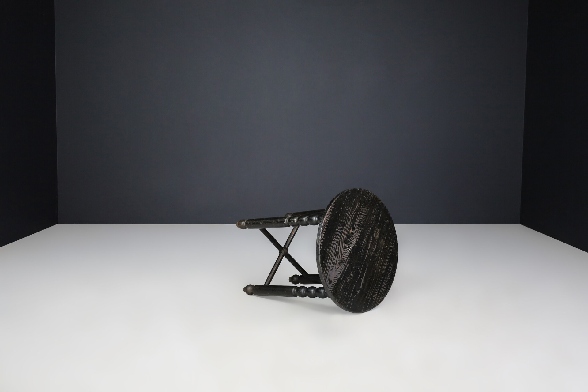 Antique Oak bobbin cocktail table, Engeland 1920 Early-20th century