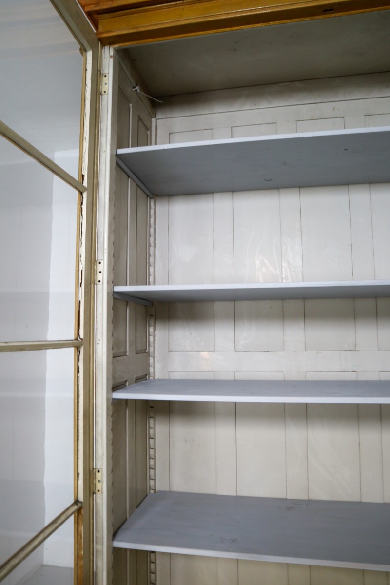 Antique Pine GRAND DISPLAY CABINET FROM UNIVERSITY VIENNA 1870 Late-19th century