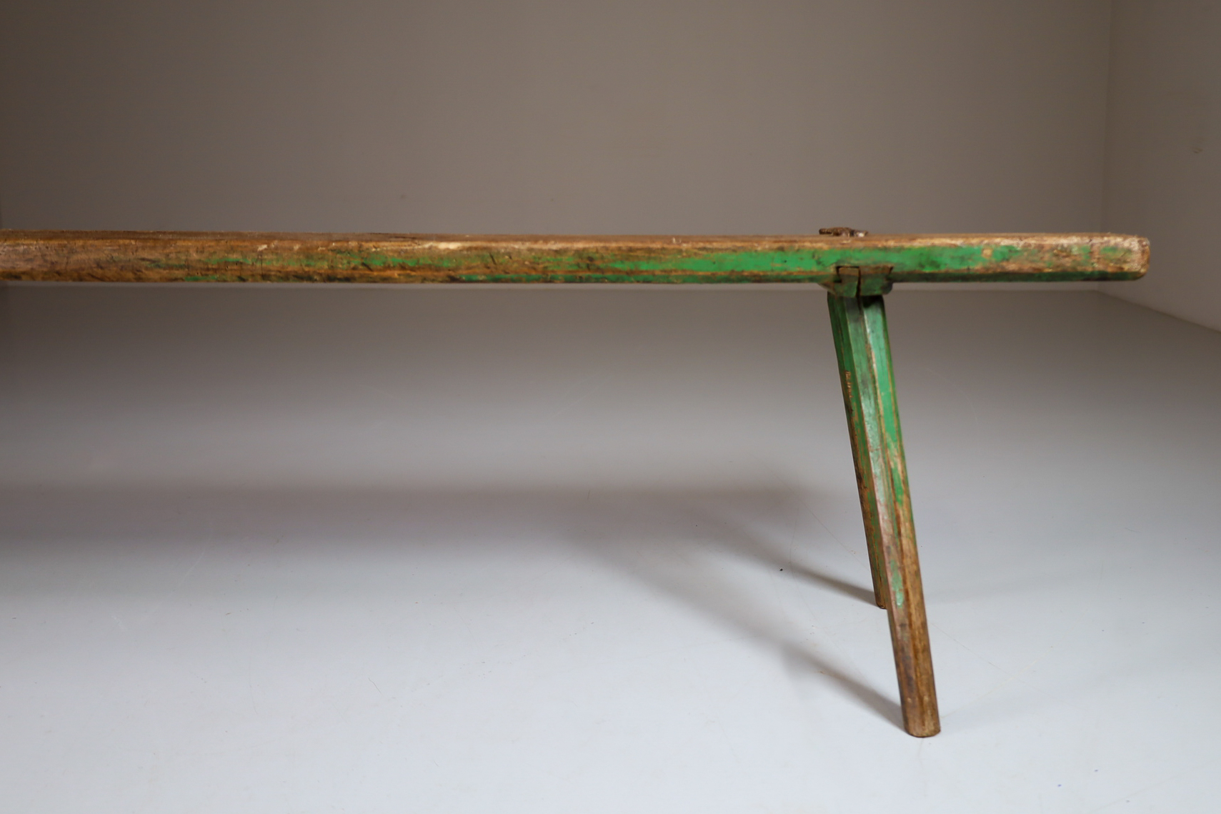 Antique Primitive wooden bench,Italy 1920s Early-20th century