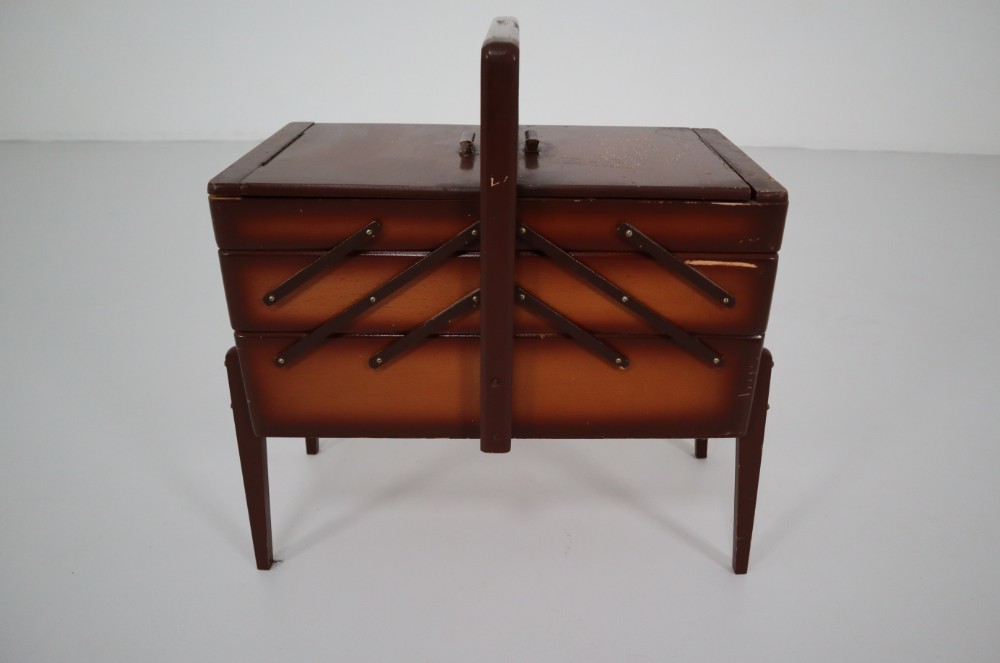 Antique Sewing Tool Cabinet Germany 1930s Early-20th century