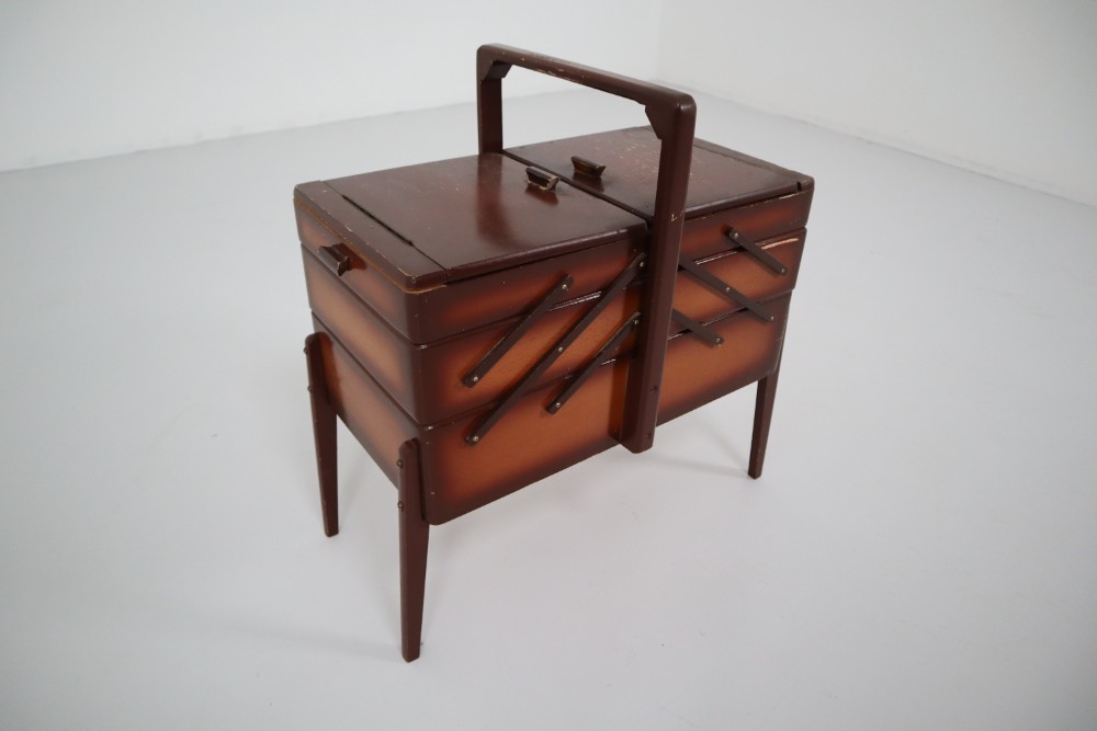Antique Sewing Tool Cabinet Germany 1930s Early-20th century