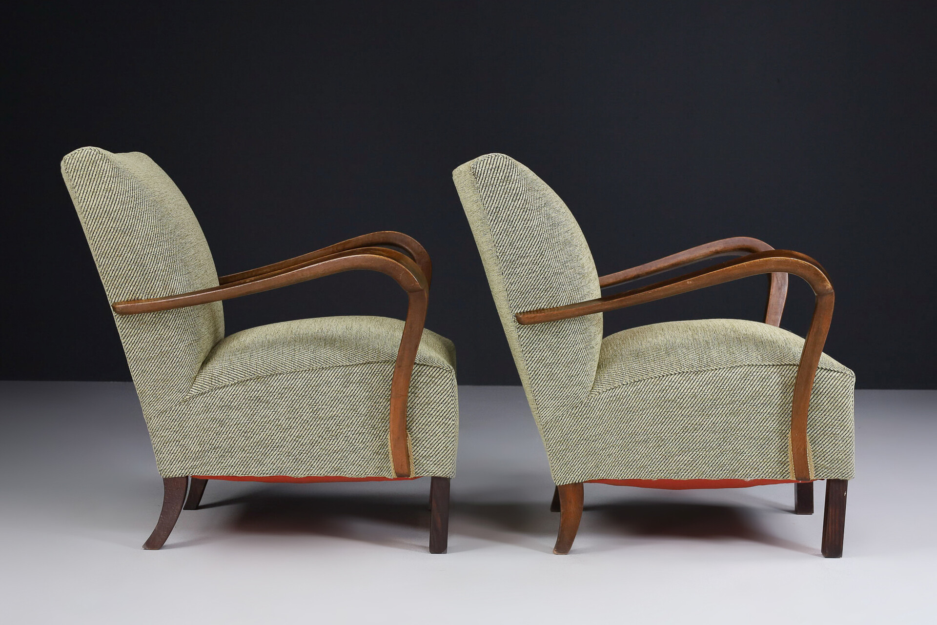 Armchairs with New Upholstery, France 1940s Mid-20th century