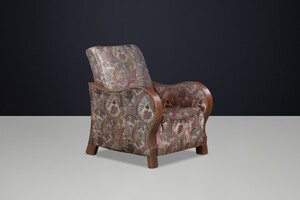 Art deco arm chair with original upholstery  Praque 1930s Early-20th century
