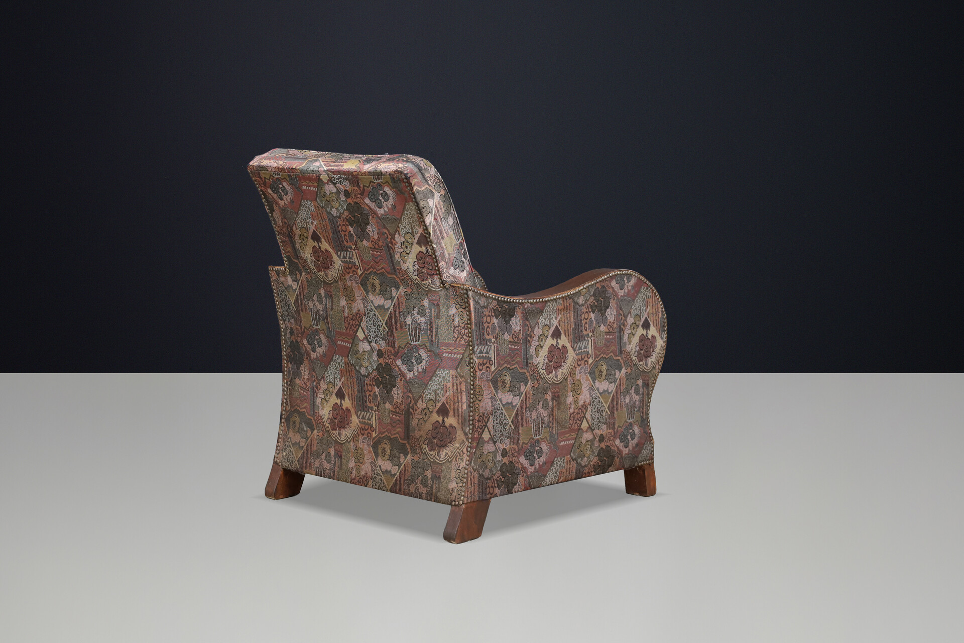 Art deco arm chair with original upholstery  Praque 1930s Early-20th century