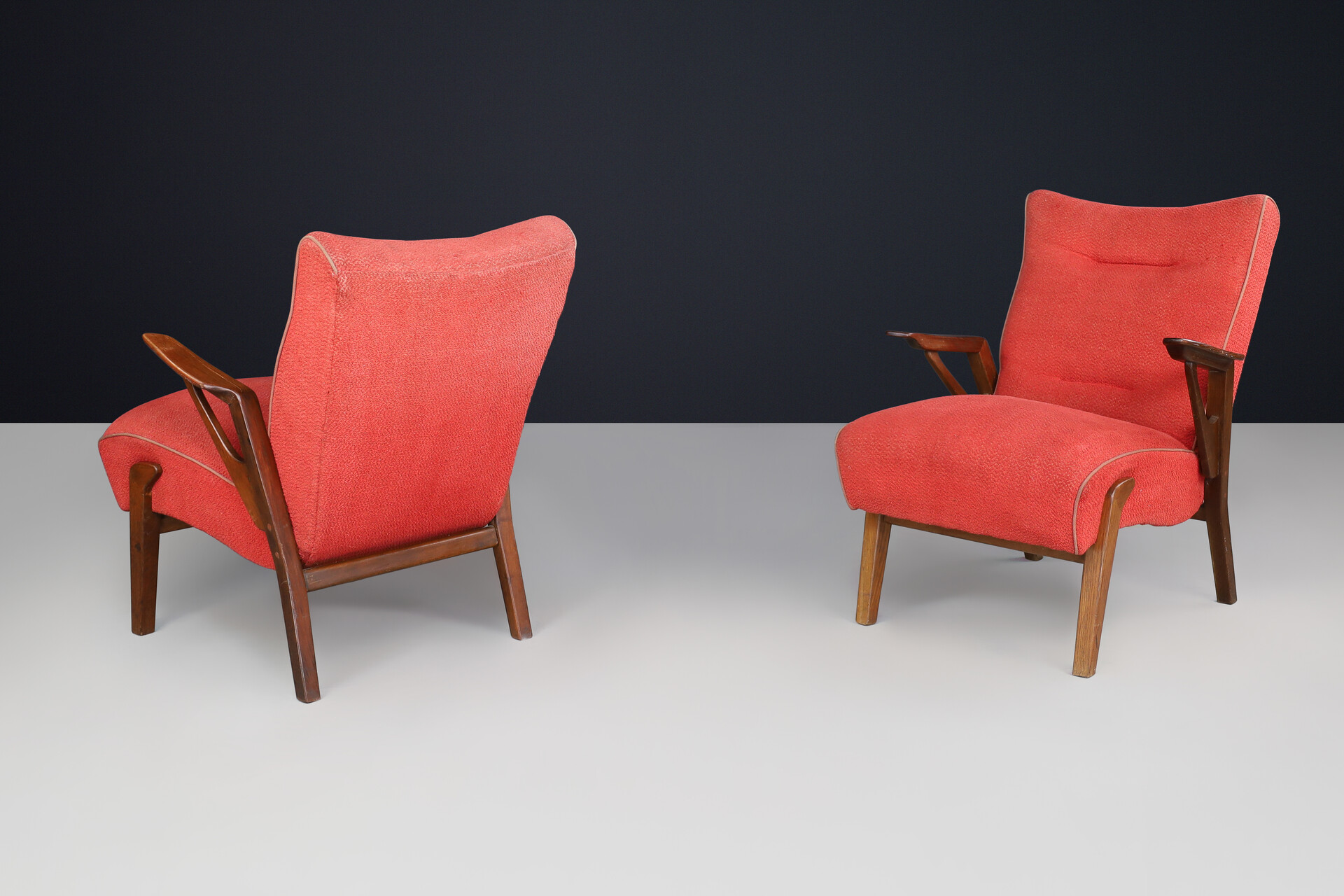 Art deco oak armchair by Antonin Kybal, Czechoslovakia 1930 Mid-20th century
