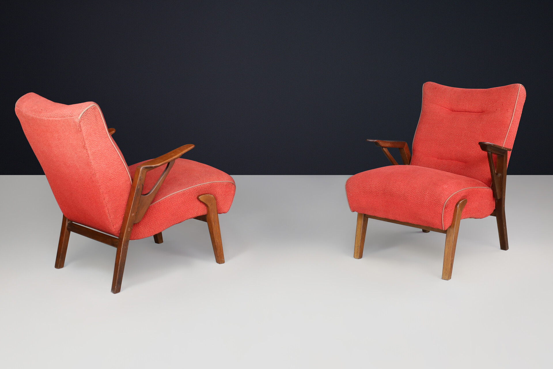Art deco oak armchair by Antonin Kybal, Czechoslovakia 1930 Mid-20th century