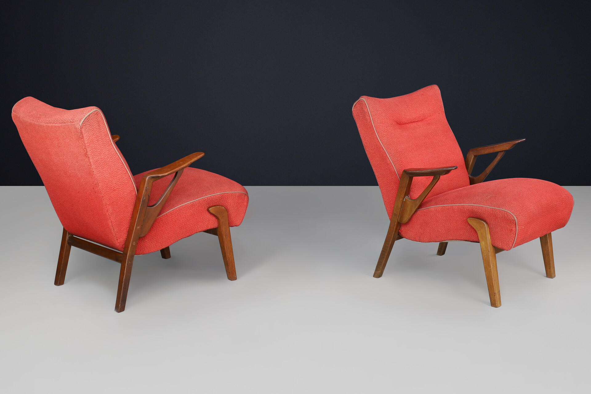 Art deco oak armchair by Antonin Kybal, Czechoslovakia 1930 Mid-20th century