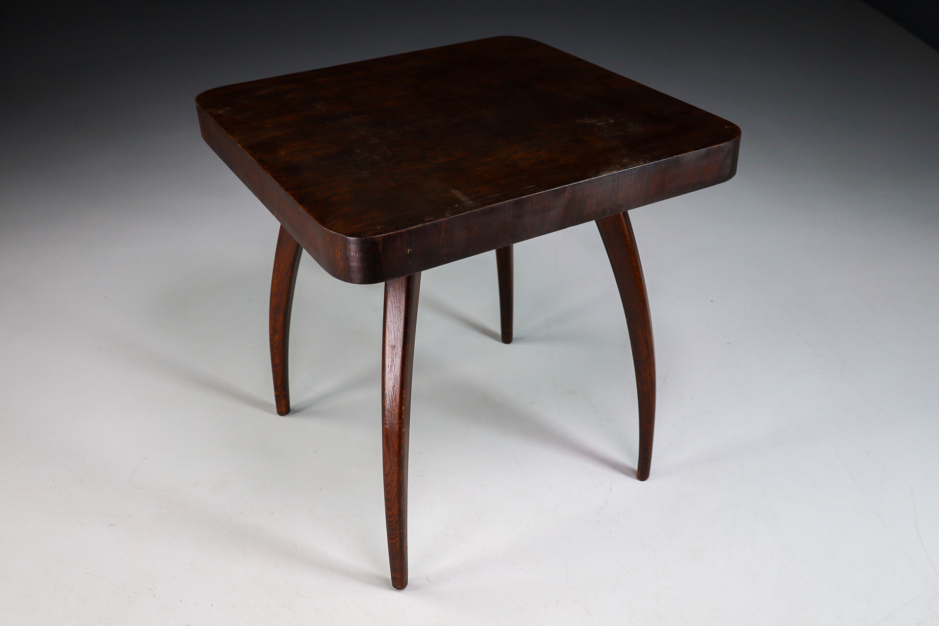 Art deco Spider Table H-259 in Walnut by Jindrich Halabala, 1950s, Czechoslovakia Early-20th century