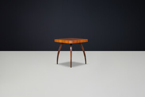 Art Deco Spider Table in Walnut by Jindřich Halabala, 1940s, Czechoslovakia Mid-20th century