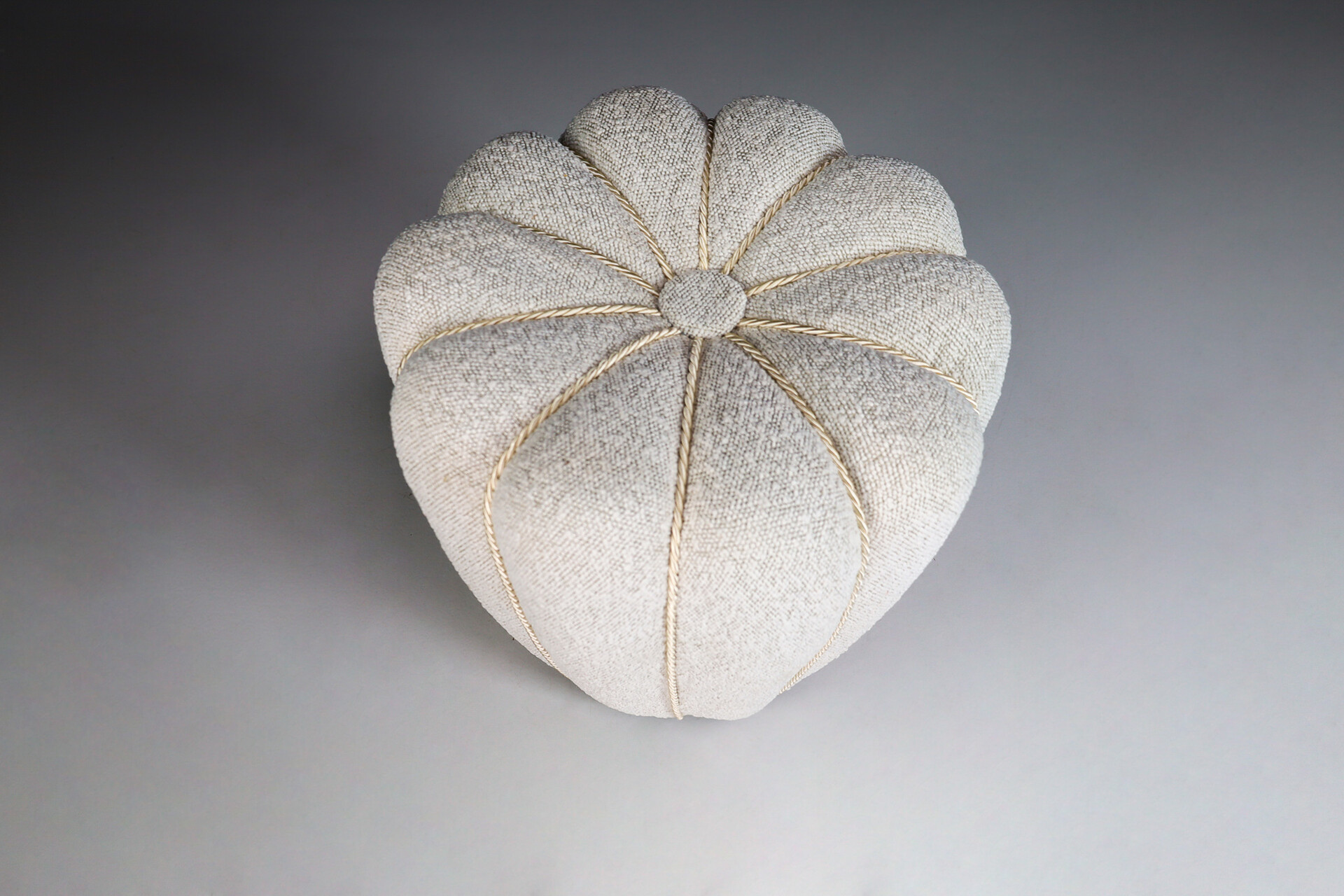 Art Deco Tabouret in new bouclé fabric by Jindrich Halabala, 1940' Early-20th century