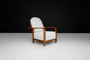 Attributed to Jan Vaněk, Adjustable Bentwood Lounge Chair, Czechia, 1930s Early-20th century