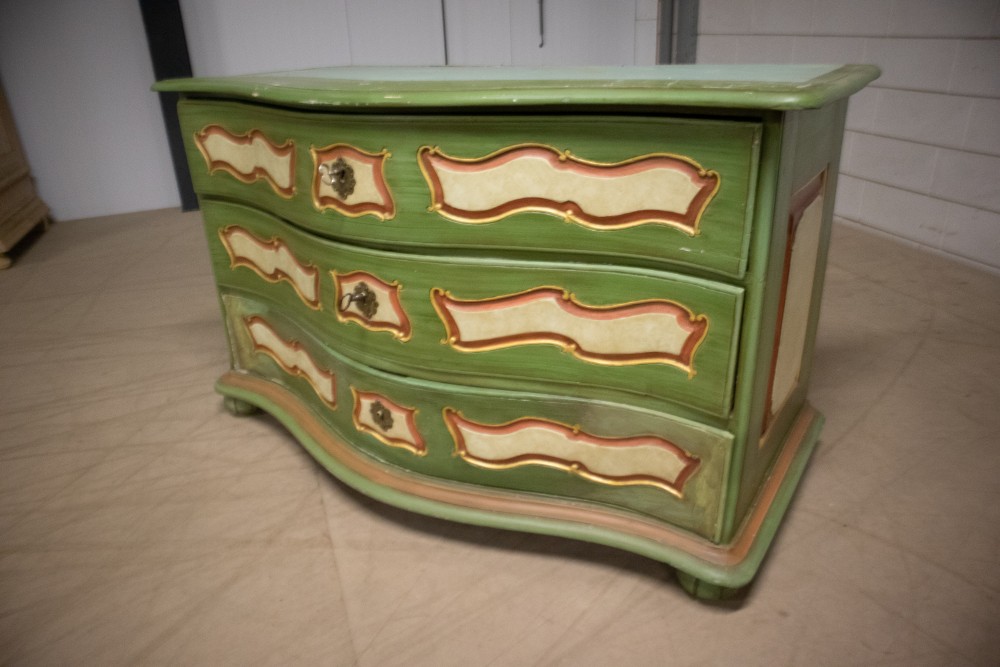 Baroque Wood Painted Comode Early-19th century