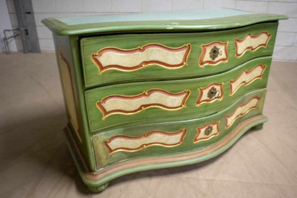 Baroque Wood Painted Comode Early-19th century